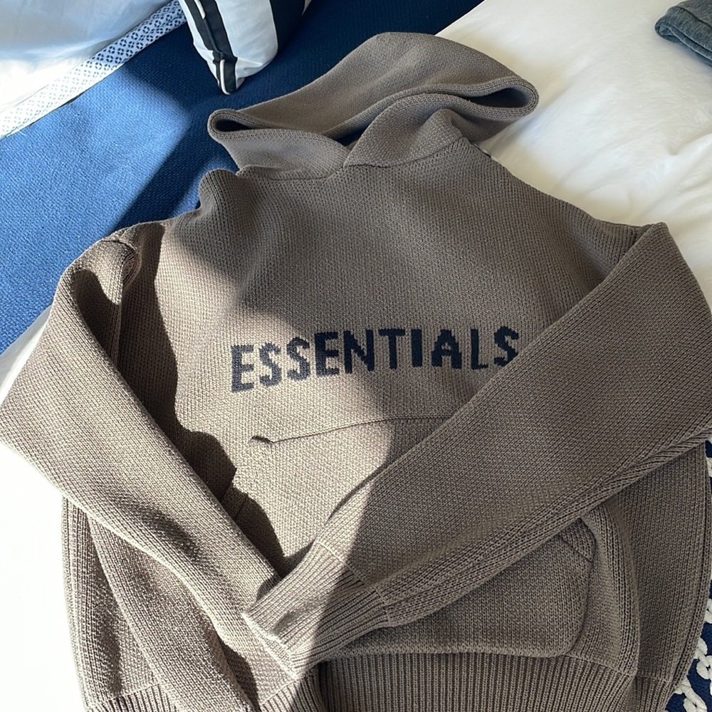 Fear of God Essentials Brown Hoodie